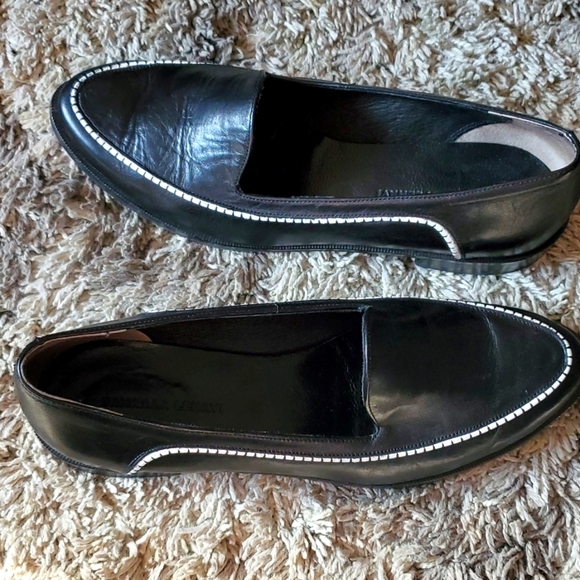 Daniella Lehavi Black and White Austin Loafers Leather Size 37 1/2 US Size 7 - Picture 8 of 8